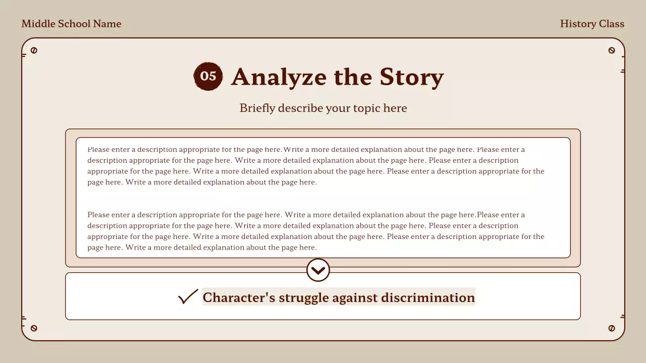 Beige Traditional History Class Presentation