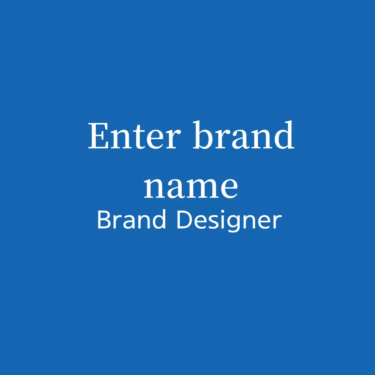 Marca simples azul e branca