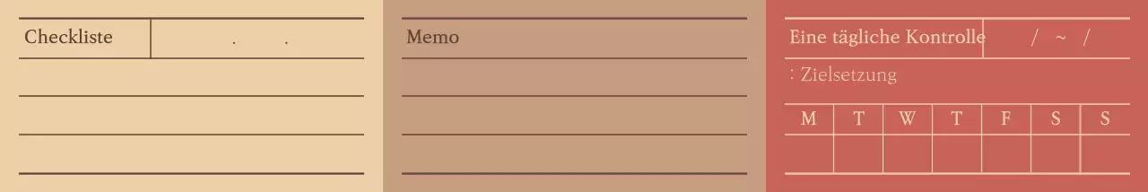 Sauberes Notizblock-Konzeptmuster in warmen Farben