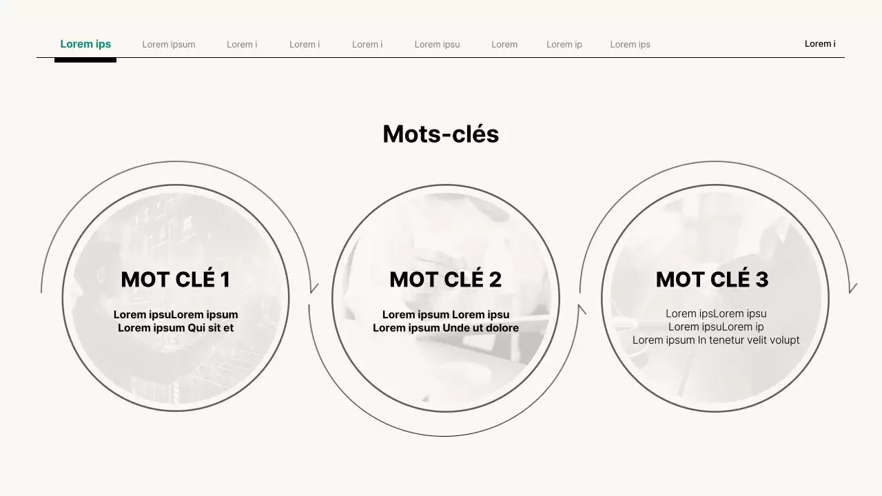 Présentation d'entreprise simple en beige