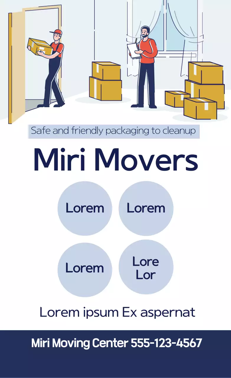 Ilustrasi Biru Promosi Yongdal Isa yang Rapi