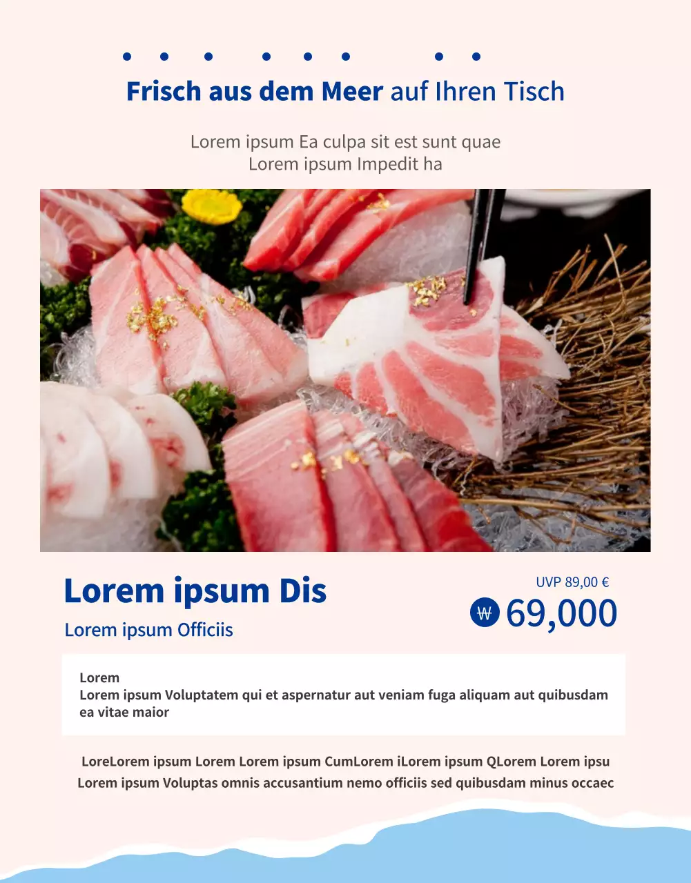Rabatt auf das Sashimi-Spezialitäten-Set mit blauem Thunfisch