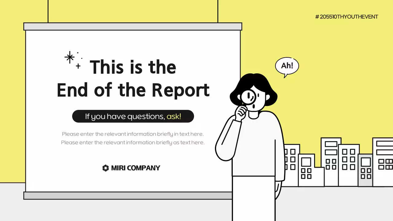 Yellow Minimal Market Report Presentation