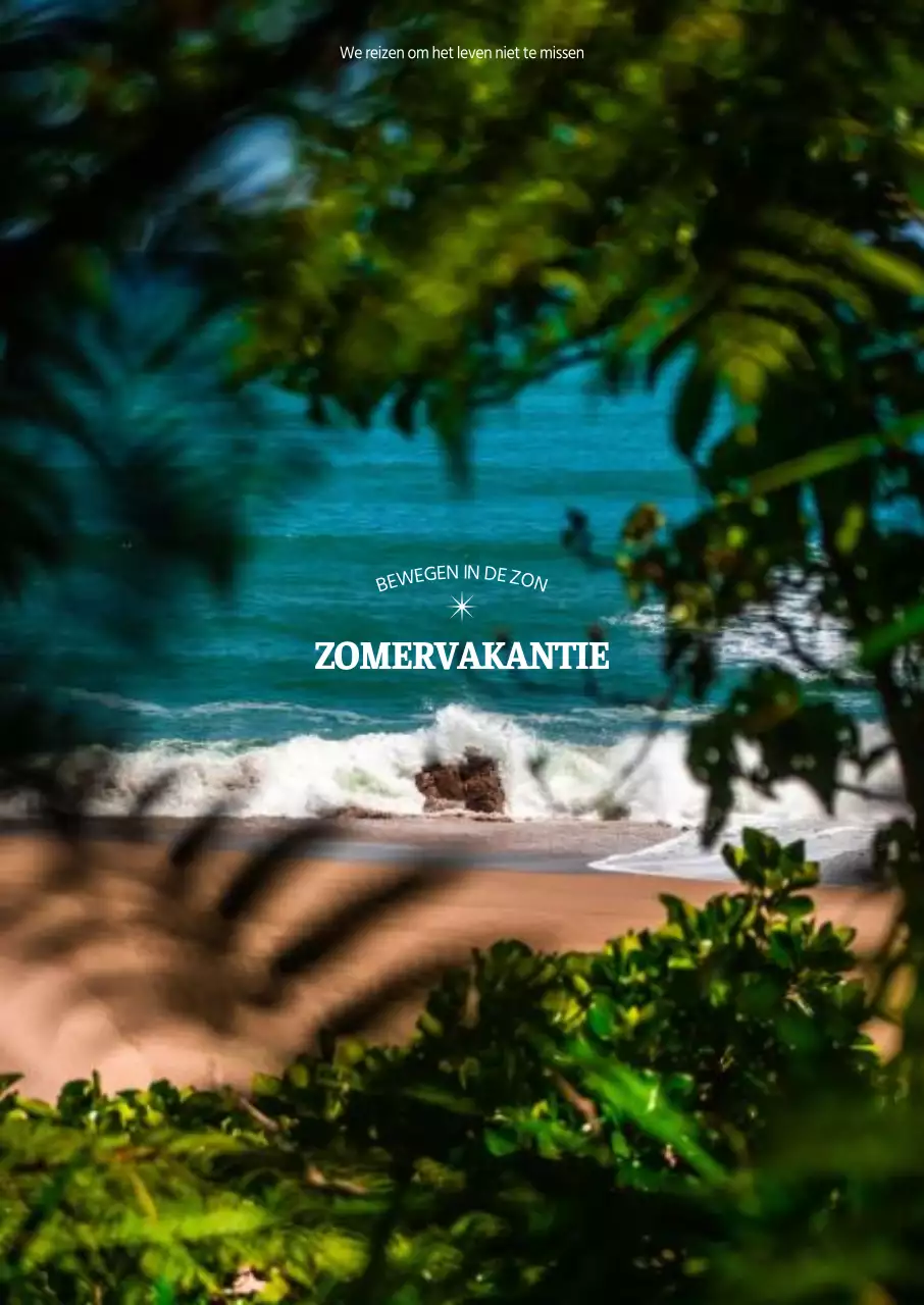 Interieur met een frisse zomer vibe oceaan strand achtergrond