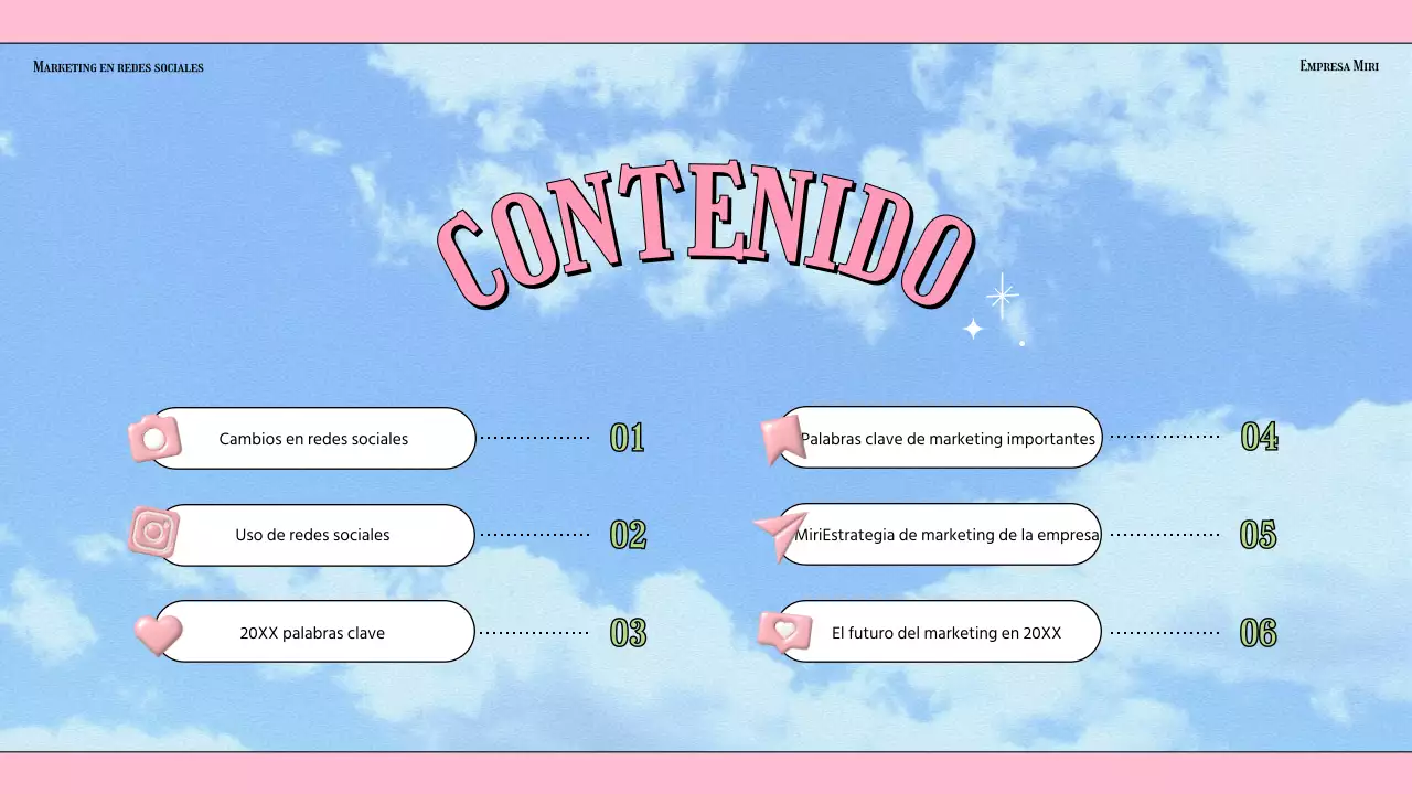 Tendencias del sector del marketing en redes sociales con fondo azul claro