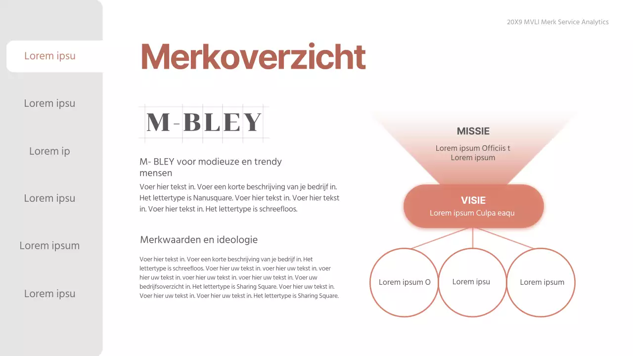 Verloop roze-beige schoon adviesrapport