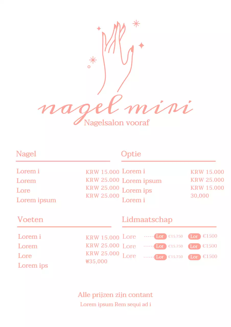 nagel, nagelwinkel, lidmaatschap, roze, eenvoudig, acryl, gel, basis, basisverzorging, gel french, eenvoudig menubord, nagelwinkel menubord, menubord ontwerp, acryl menubord, verloop nagel