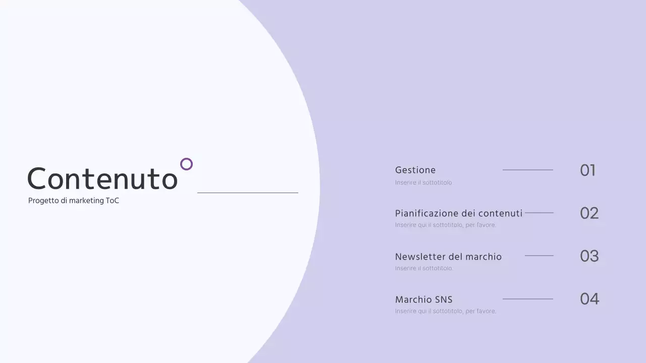 Un portafoglio di marketing pulito