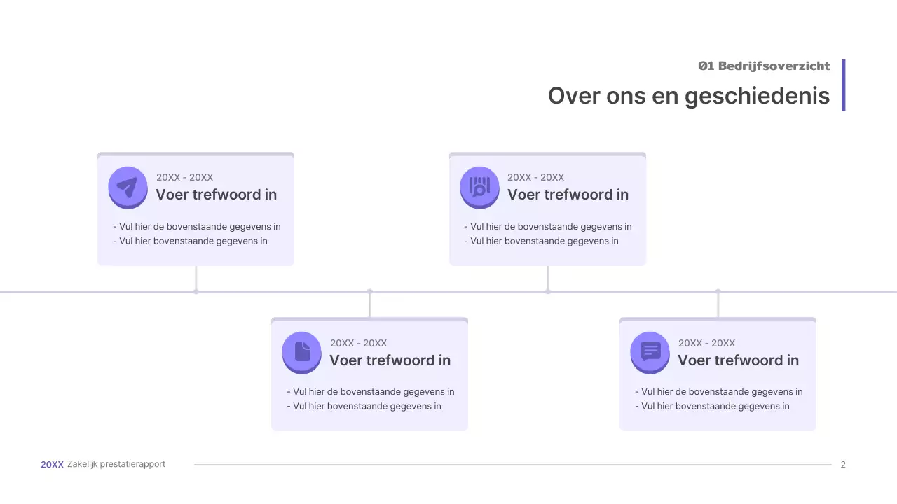 Paarse, driedimensionale UI-concept zakelijke presentatie kit