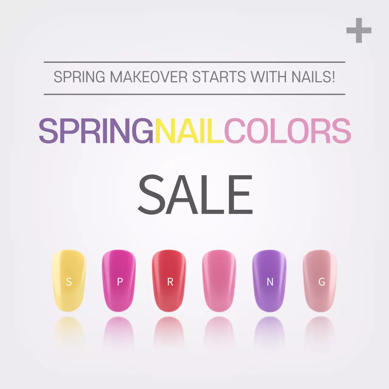Pink Trendy Nail Sale Instagram Post