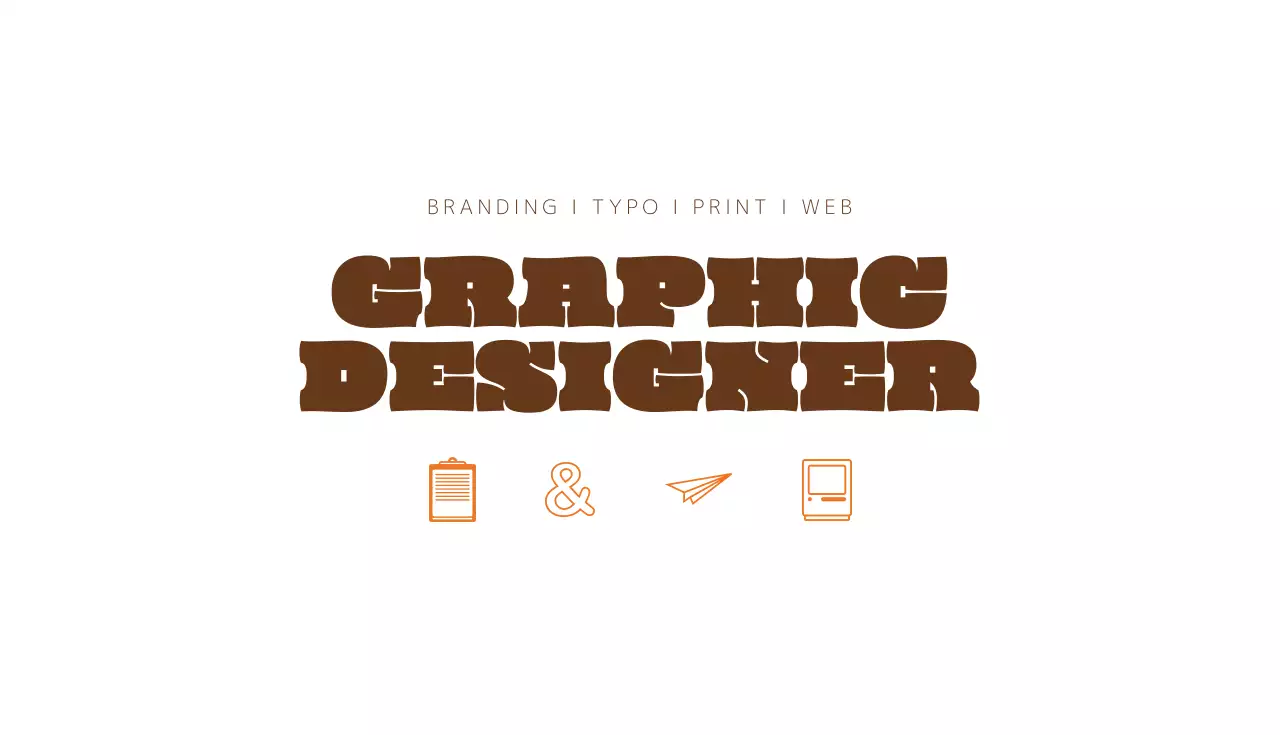 茶色 モダン デザイン 名刺