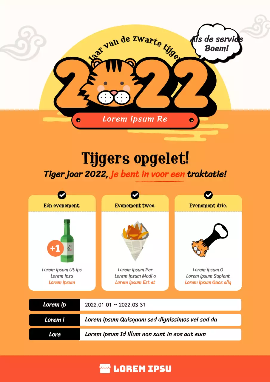 Nieuwjaarsrestaurants met schattige blauwe en gele drakenfiguren