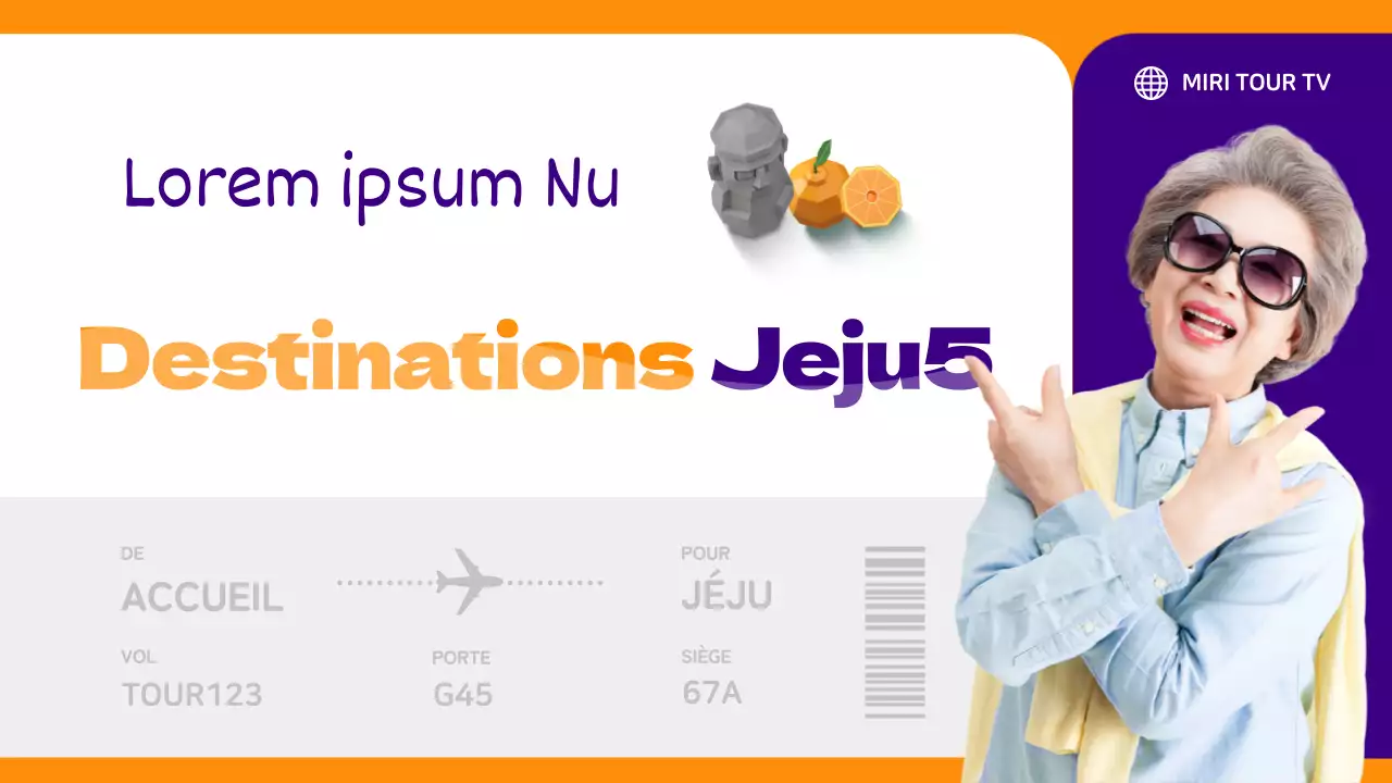 Les meilleurs endroits à visiter à Jeju avec des parents violets et orange