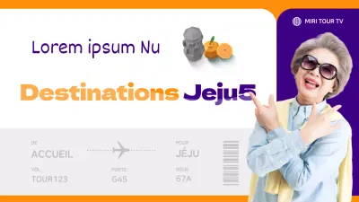 Les meilleurs endroits à visiter à Jeju avec des parents violets et orange