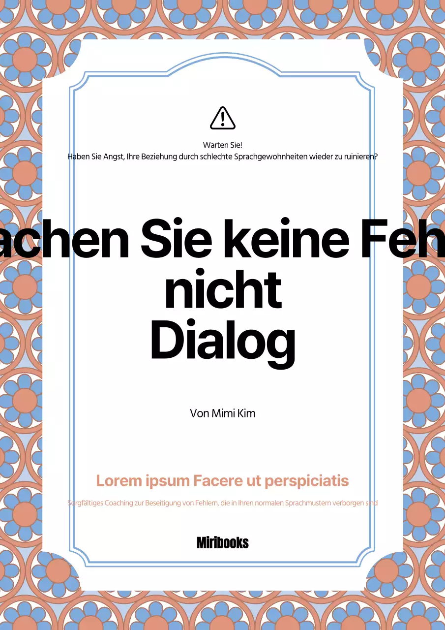 Orange Sky Colourful Patterns Konzeptuelles Selbsthilfebuch