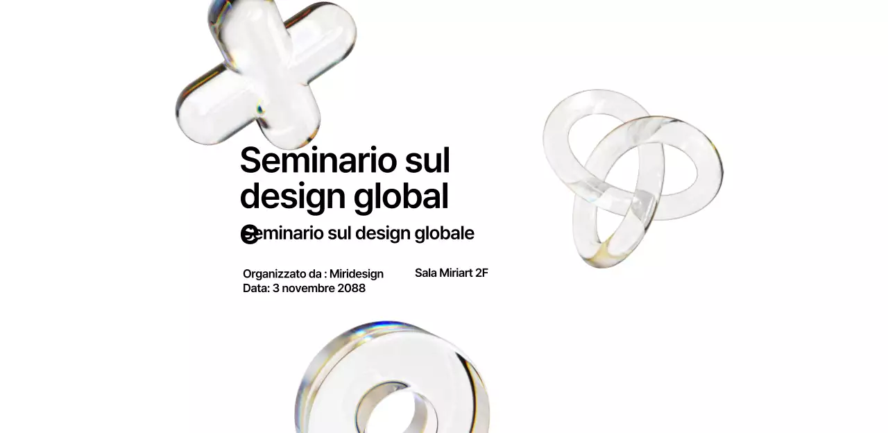 Un seminario dal design colorato, semplice e moderno