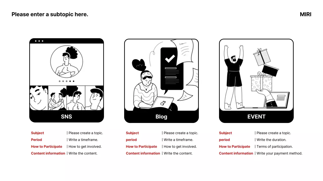 Black Minimal Marketing Guide Presentation