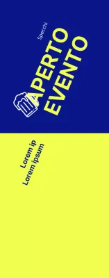 Un evento Hope Open guidato da un testo con un forte contrasto tra giallo e blu