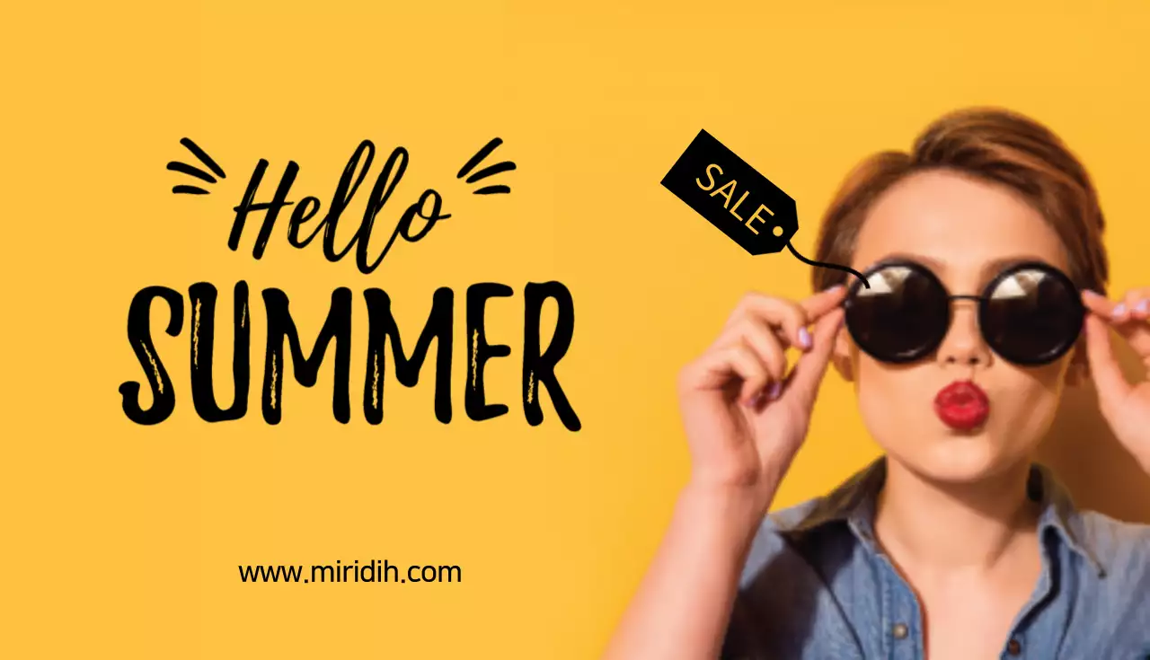 黄色 オシャレ ファッション ポスター 名刺