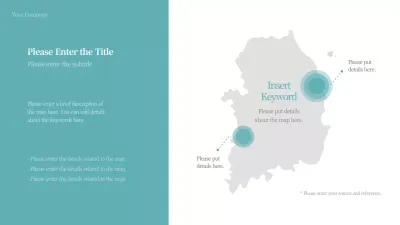 Teal Minimal Map Guide Infographic