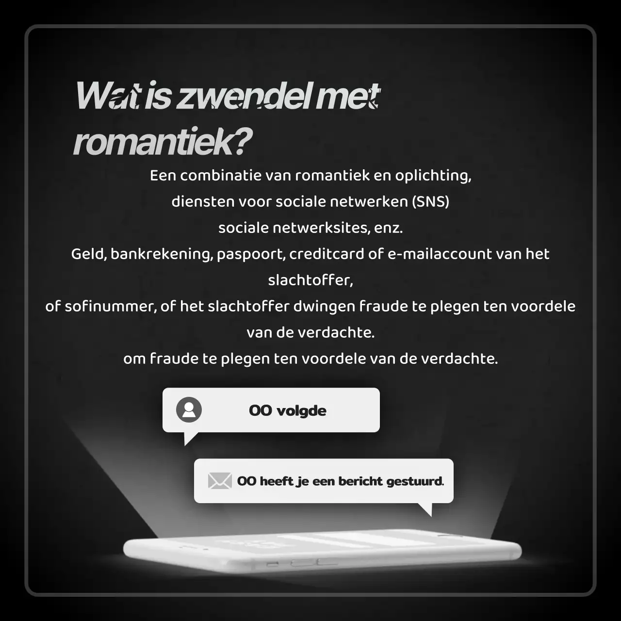 Hoe om te gaan met de nieuwe misdaad van zwendel met duistere romantische thema's