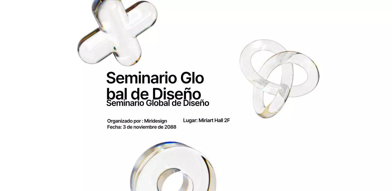 Un seminario de diseño colorido, sencillo y moderno
