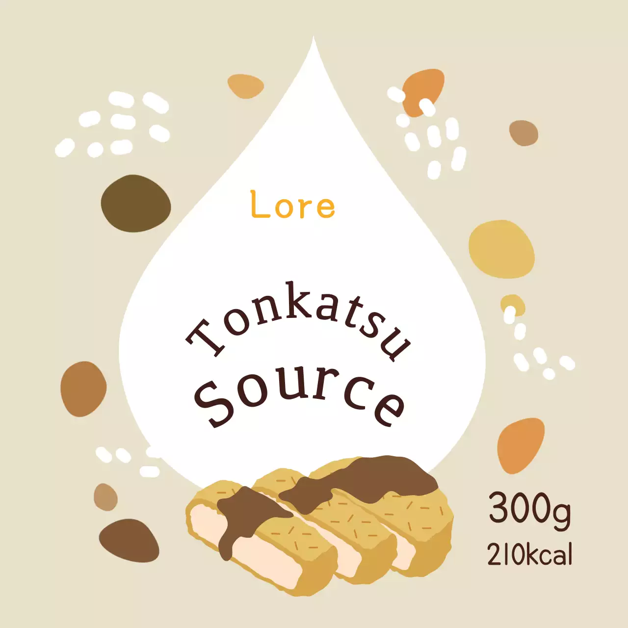 Autocolantes de molho para costeletas de porco castanhas