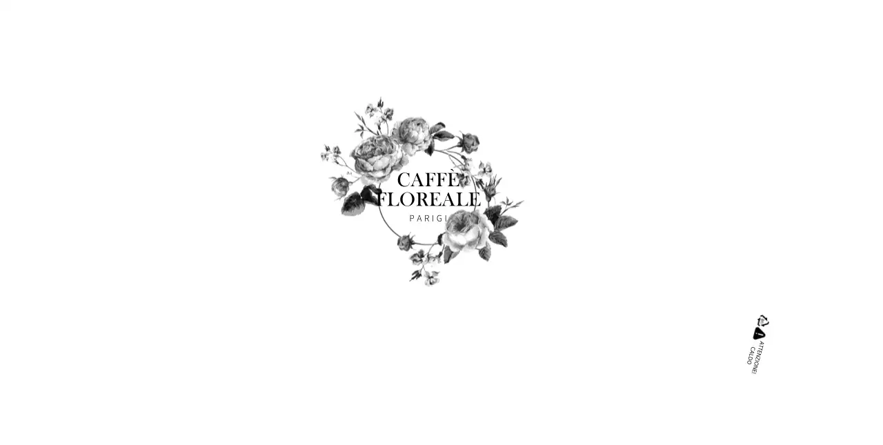 Illustrazione floreale caffè tazza di carta design