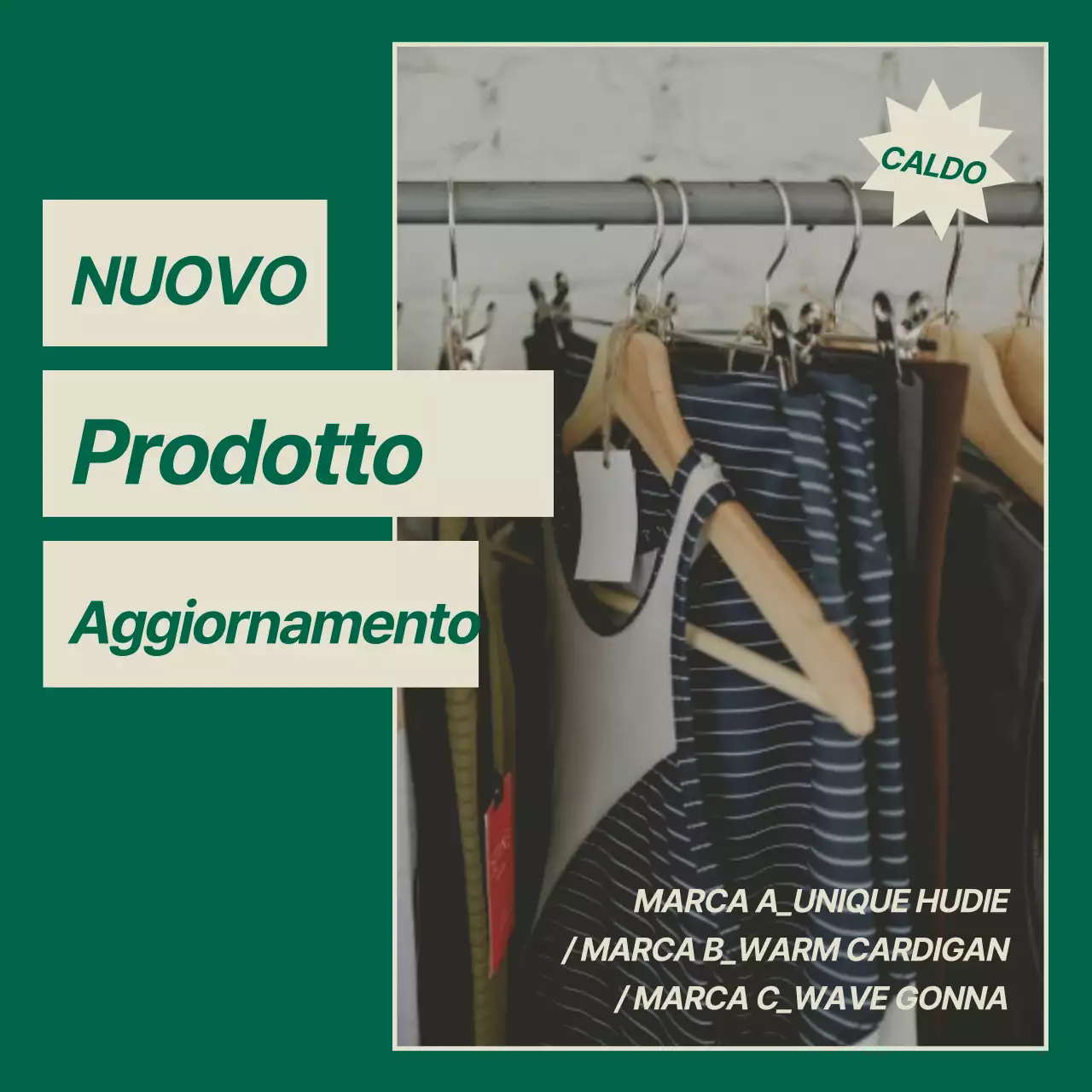 Pacchetto di layout in verde e avorio
