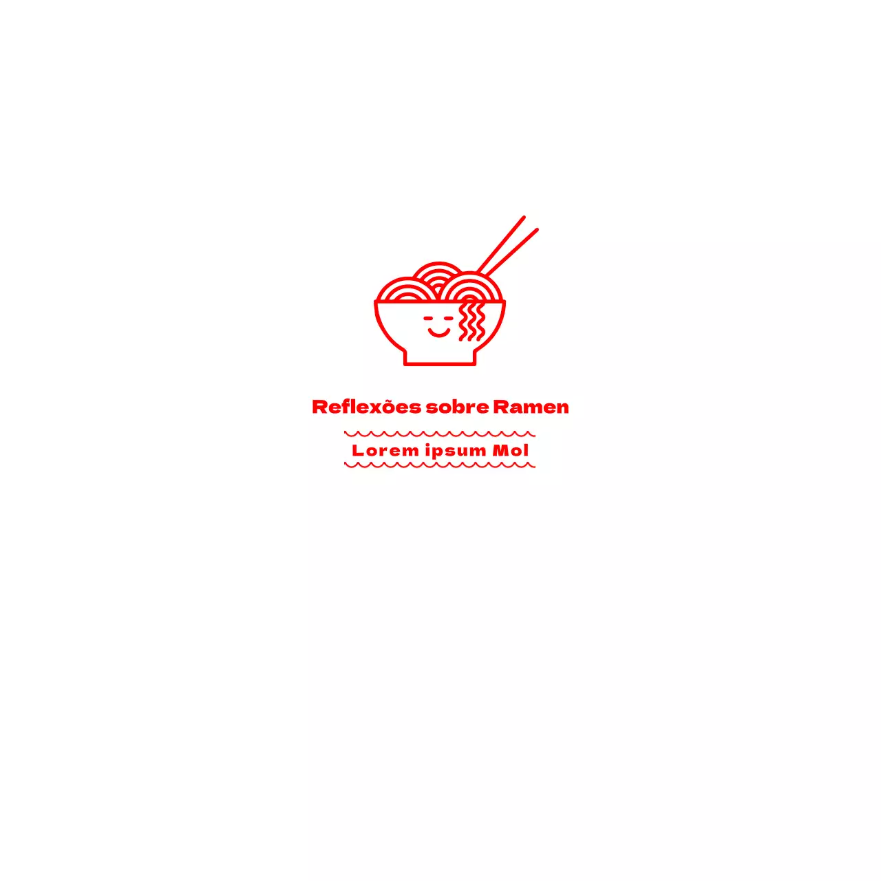 Guardanapo Ramen Thought