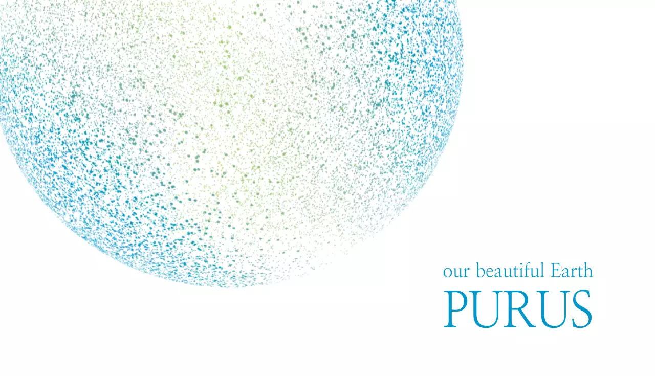 青 シンプル 名刺