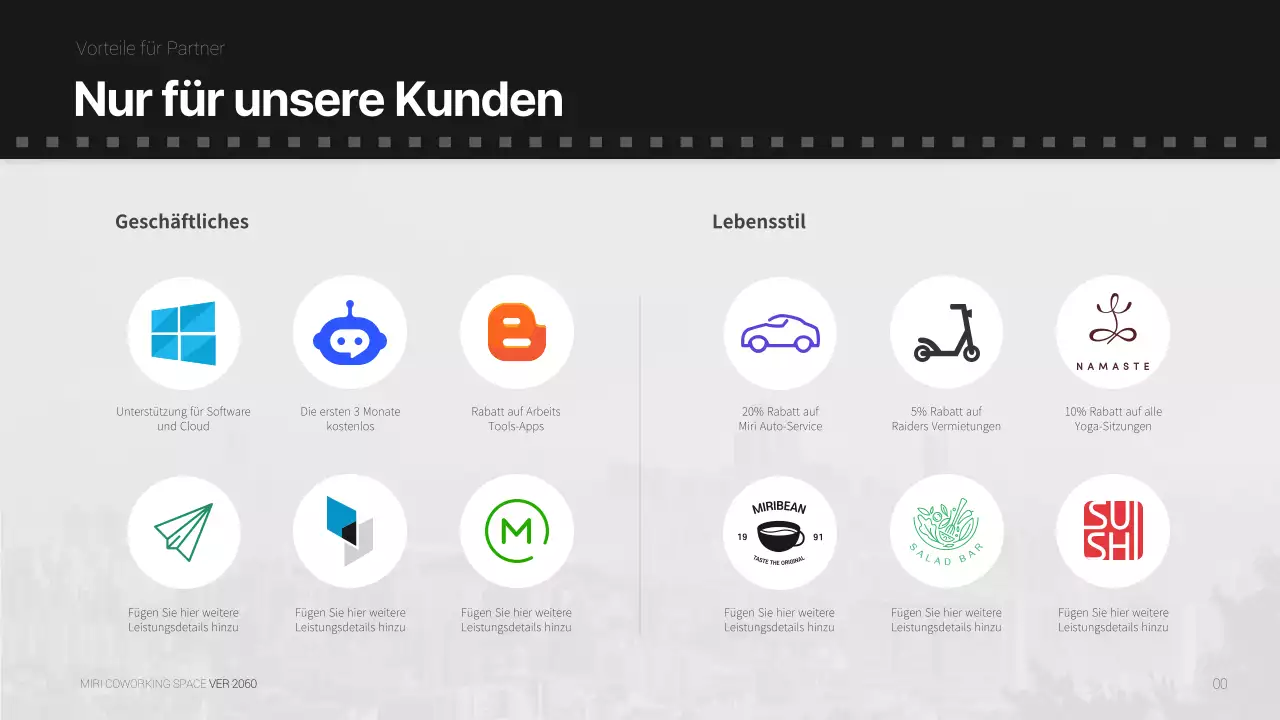 Monotones einfaches Filmkonzept für ein Gemeinschaftsbüro