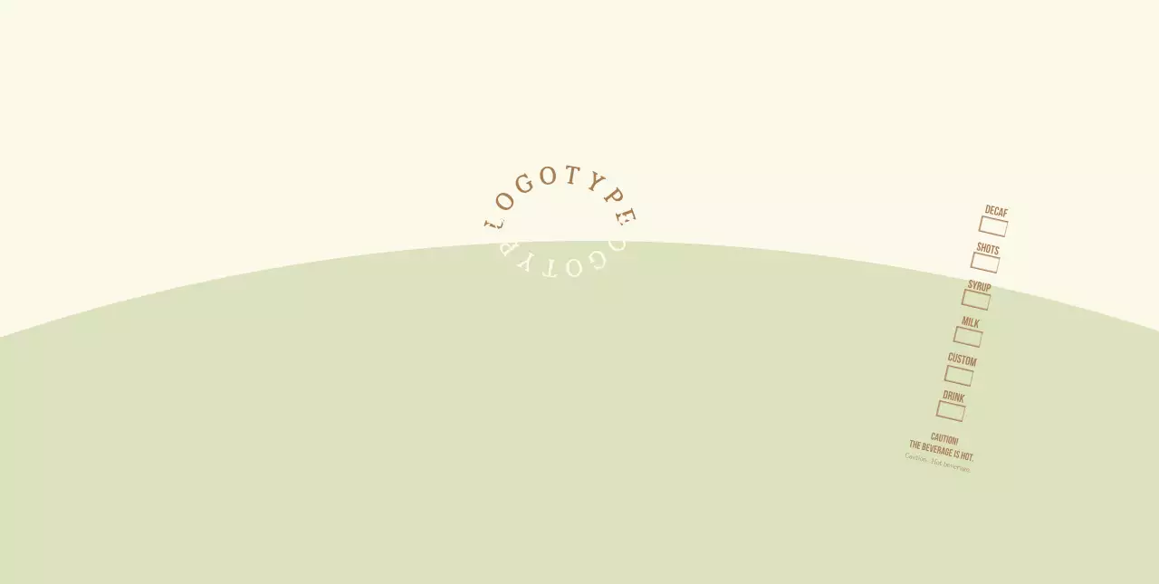 Yellow Green Round Lettering