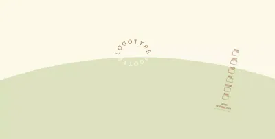 Yellow Green Round Lettering