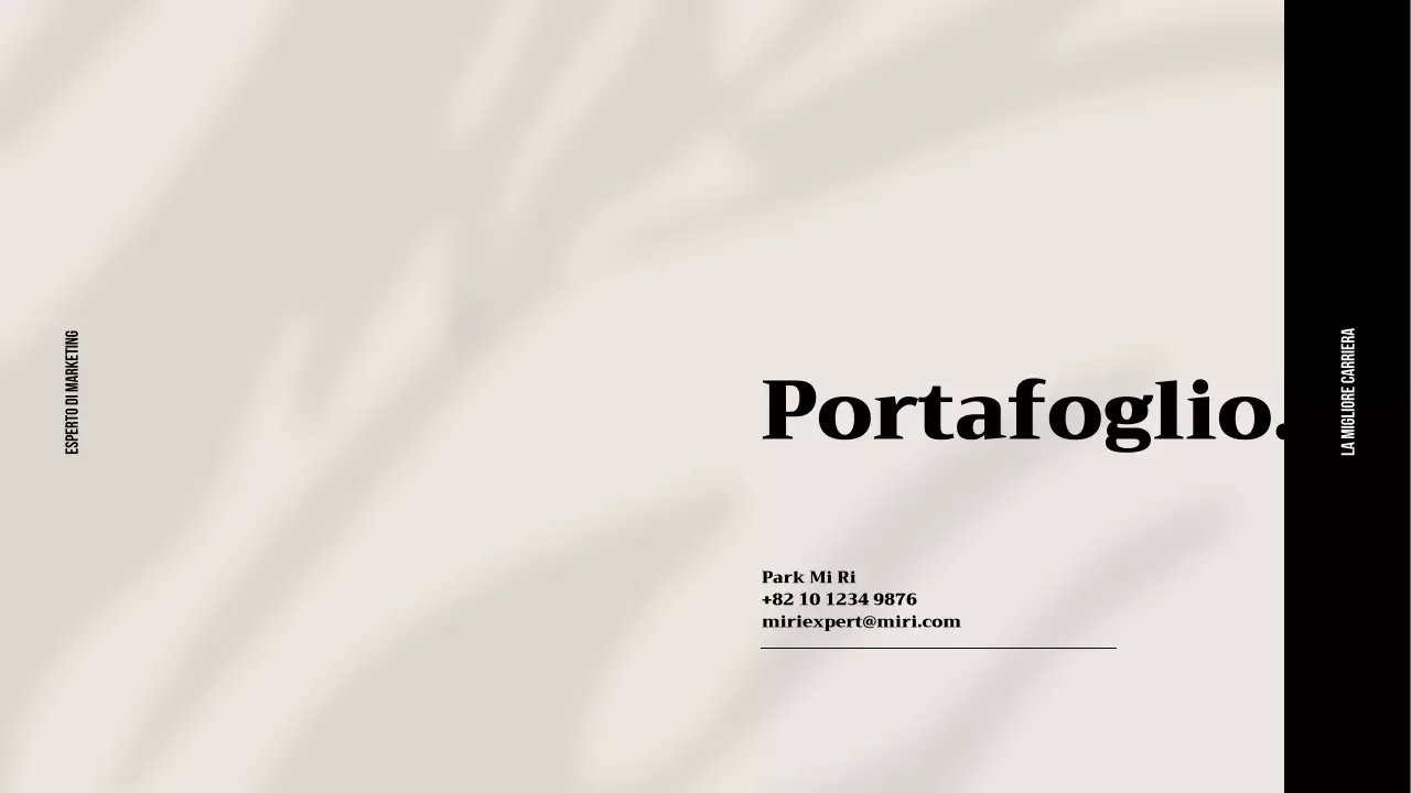 La combinazione di colori neutri, beige e rosa chiaro, della casa del professionista del marketing