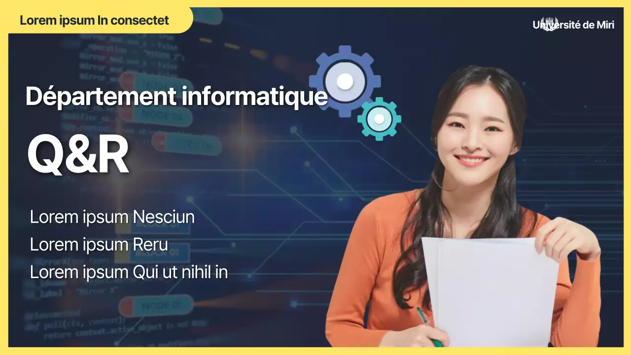 Miniature soignée d'informatique et de YouTube dans les tons bleu marine et jaune.