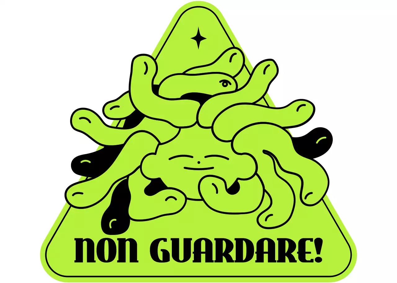 Illustrazione carina del concetto di anfiteatro logo merceologico in verde chiaro.