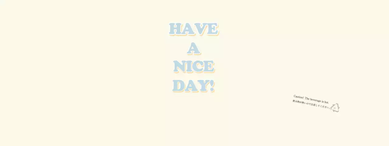 黄色と青のシンプルなPOP文字