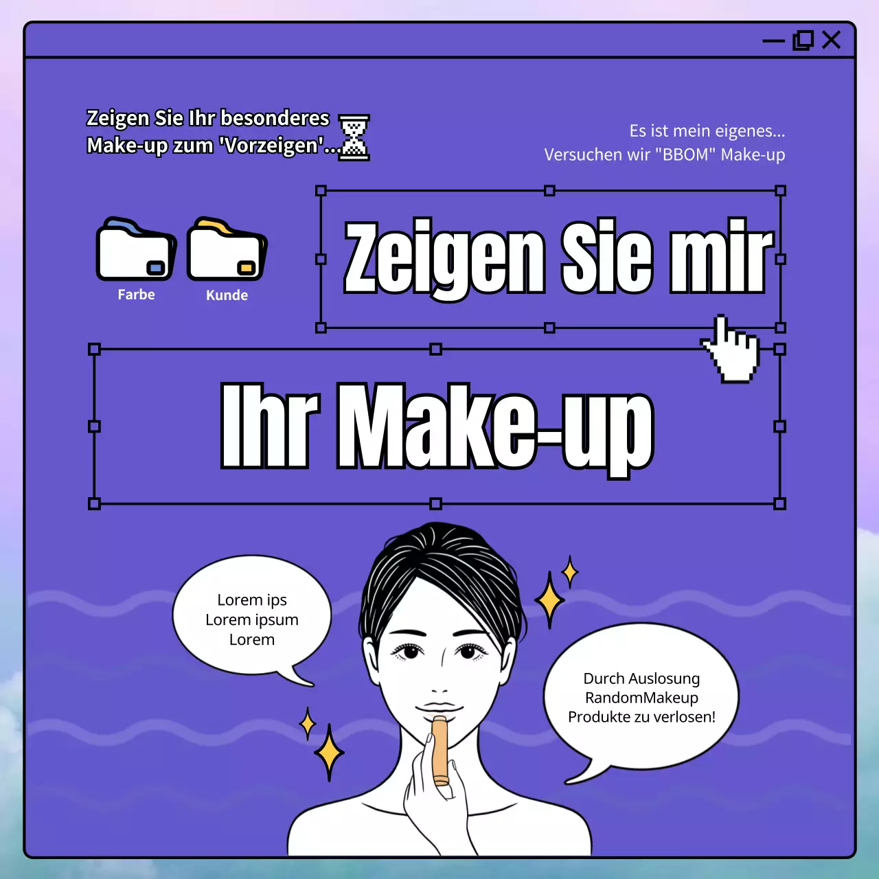 Einführung von Lila als persönliche Trendfarbe