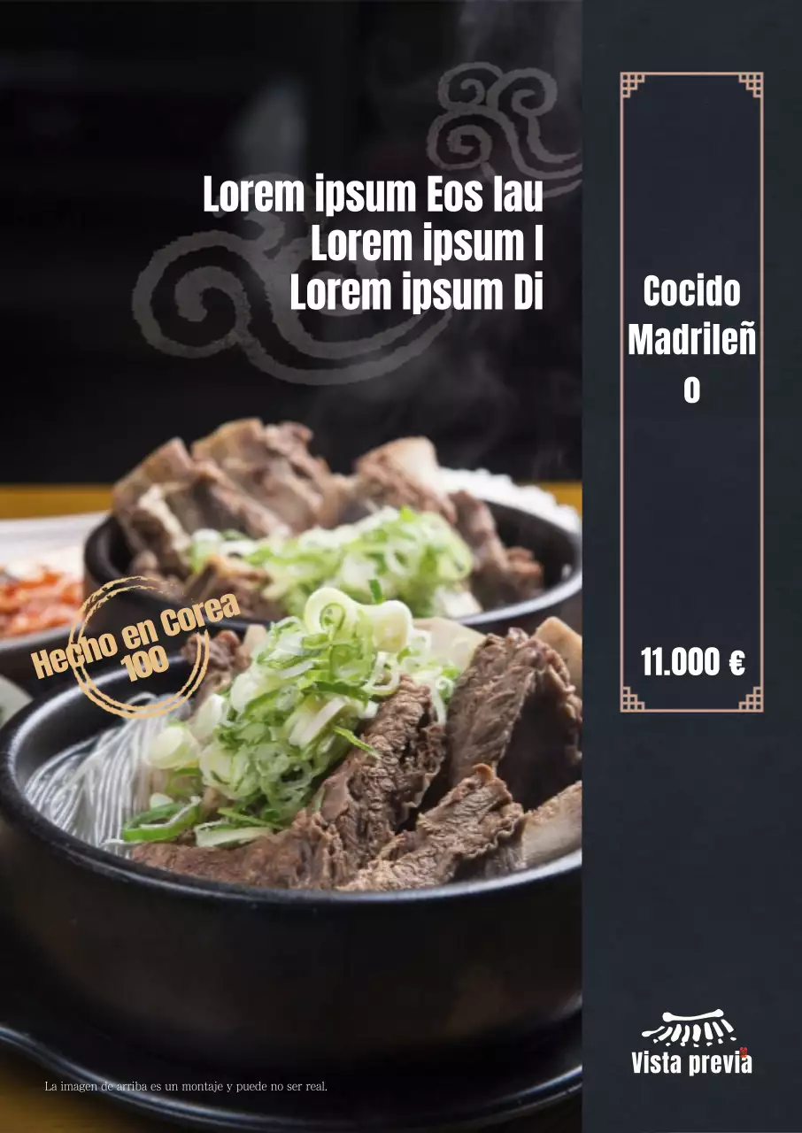 Cartel retrato de costillas a toda imagen