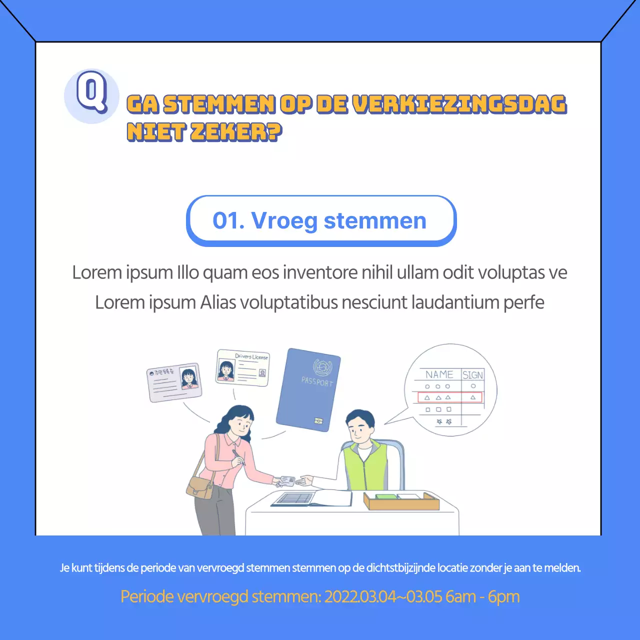 De presidentsverkiezingen in blauw: welke bevoegdheden heeft de president? Stem in de 20e presidentsverkiezing