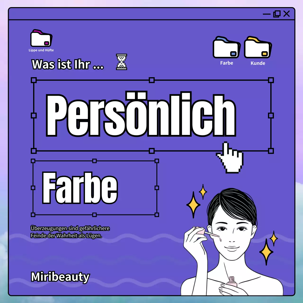 Einführung von Lila als persönliche Trendfarbe