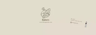 Beige clean illustration bakery cafe