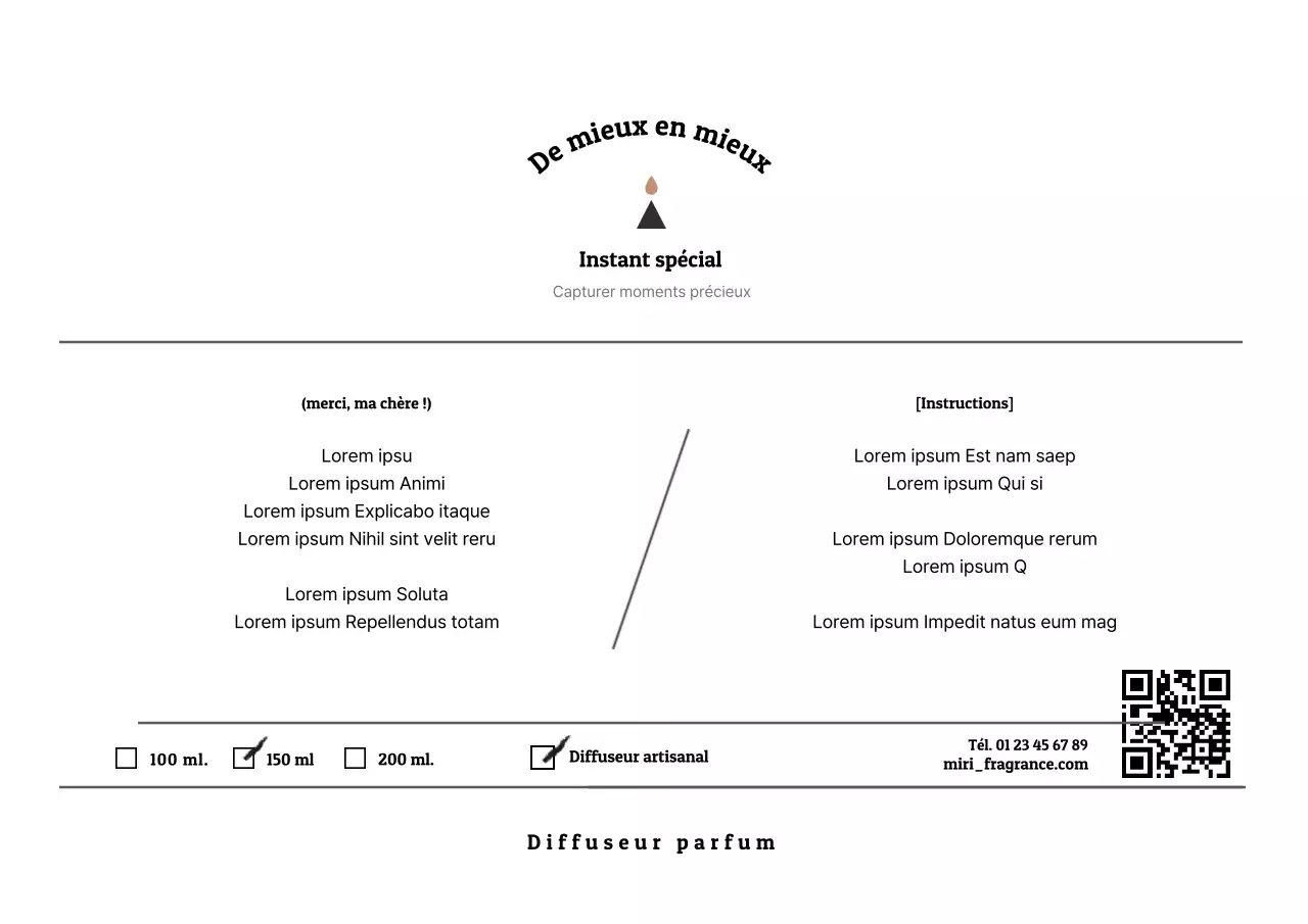 Senteurs pour diffuseur