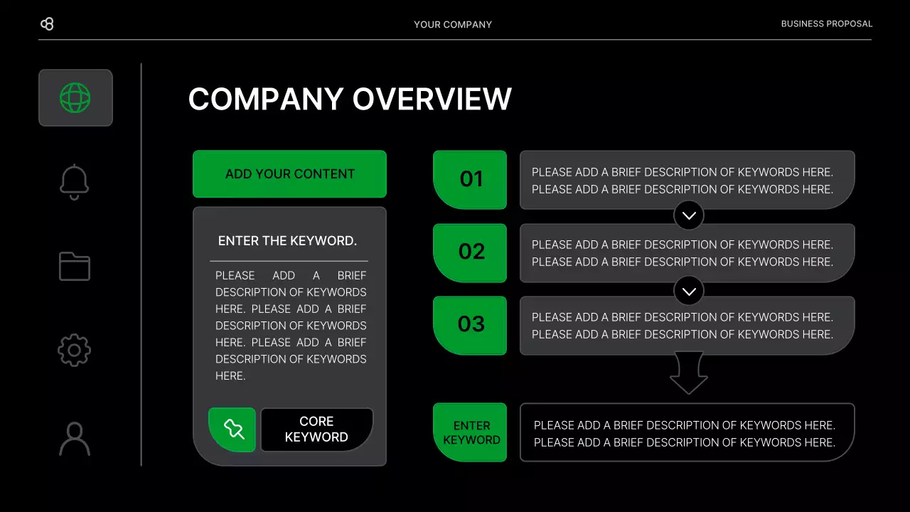Black Modern Business Proposal Document Presentation