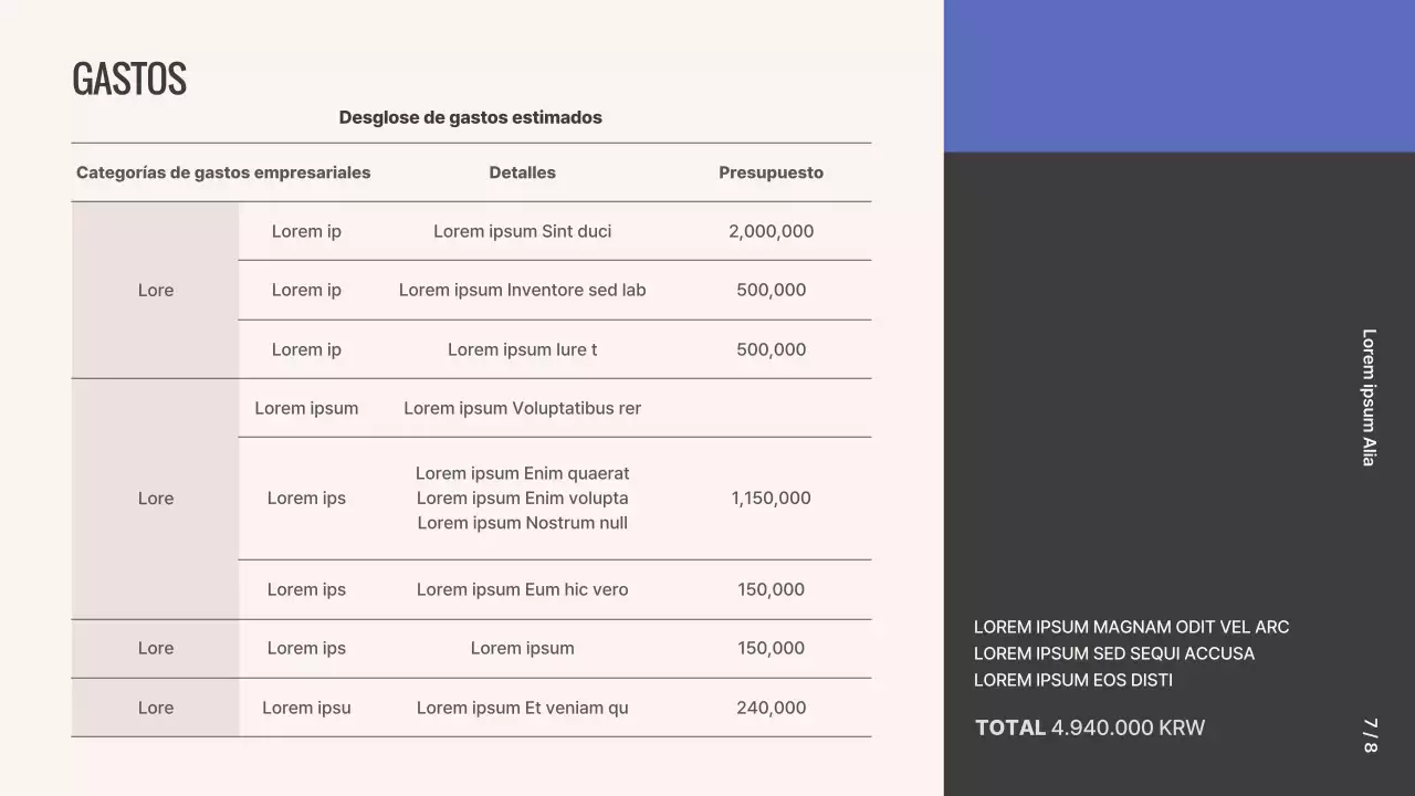 Propuesta de exposición fotográfica Grid Concept en morado y beige