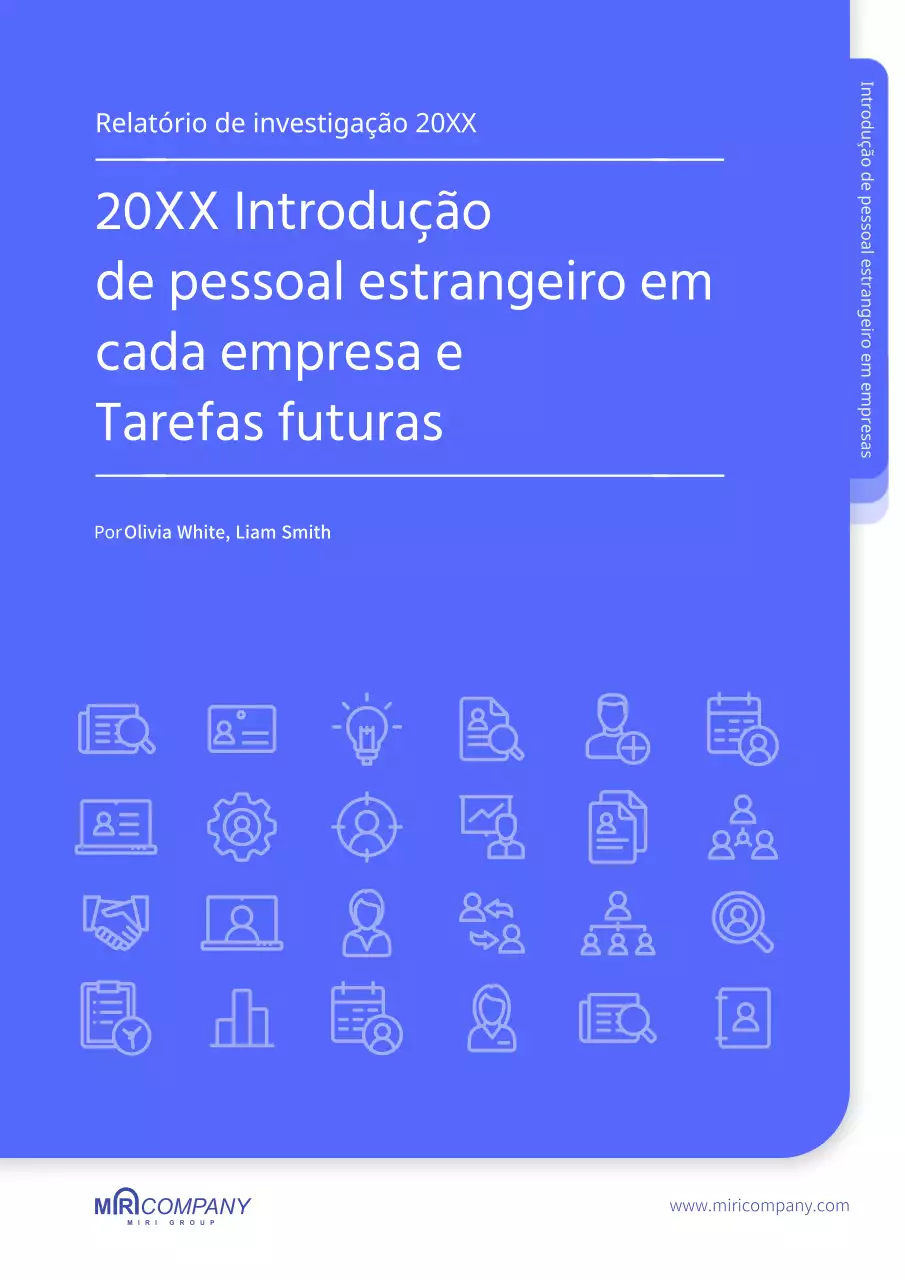 Relatório sobre a situação da adoção de mão de obra estrangeira pelas empresas "cool blue
