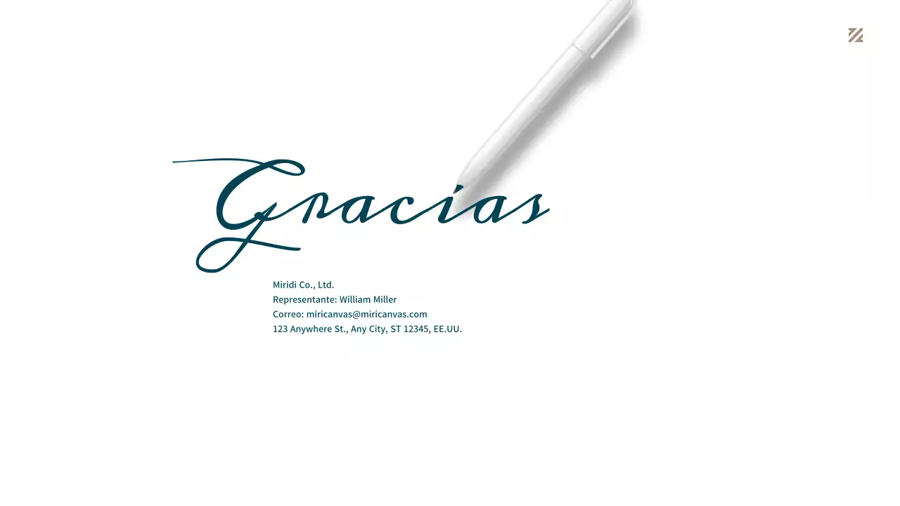 Propuesta de negocio sencilla en turquesa y marrón