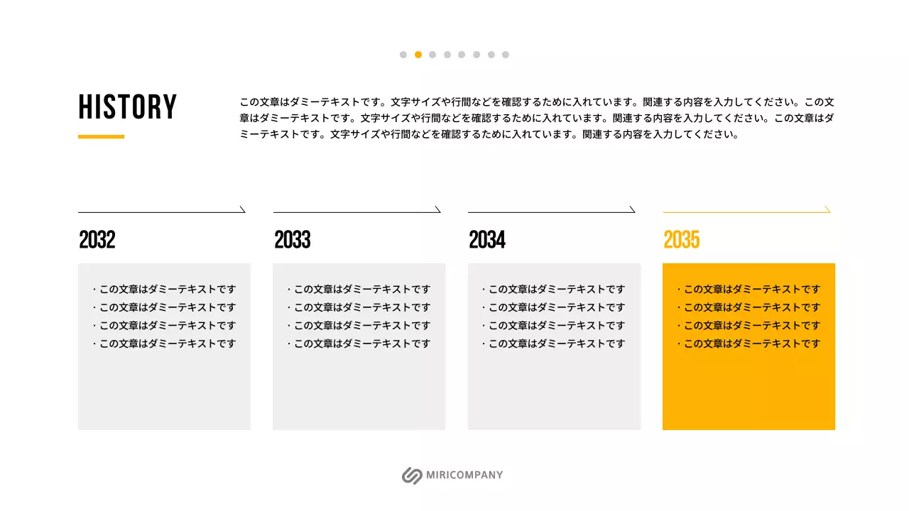 黄色 モダン ビジネス 企画書 プレゼンテーション