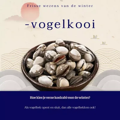 Kleine informatieve inhoud in blauw ivoor